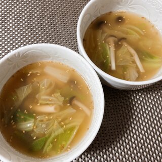 白菜中華スープ